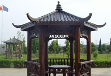 戶外私家庭院防腐木涼亭效果圖及詳細參數說明